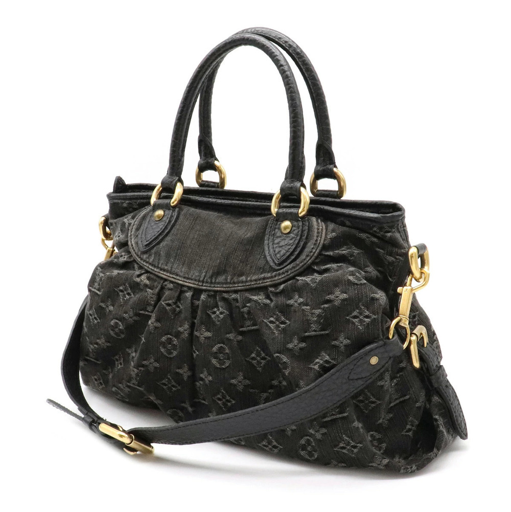Louis Vuitton Tote Bag Cabby Monogram Noir Neo Shoulder Denim Black